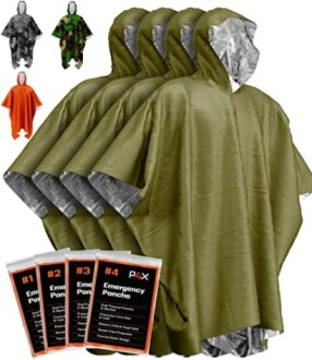 Best Emergency Survival Gear: Rain Poncho, Emergency Tent, and Camping Tent